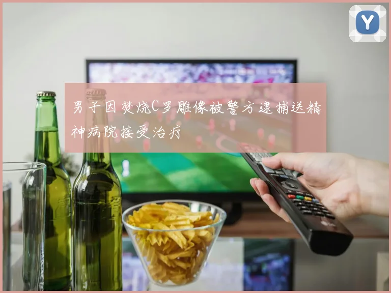 男子因焚烧C罗雕像被警方逮捕送精神病院接受治疗